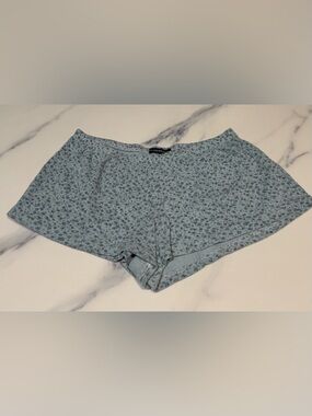 Brandy Melville Women’s Blue Lounge Thermal Knit Shorts
